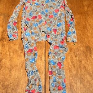 RuggedButts Football Bamboo Pajamas - 5/6